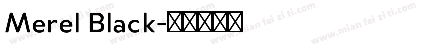 Merel Black字体转换